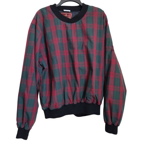 Proquip Windbreaker Pullover Mens Size L Plaid Multicolor Golf‎ Portugal Logo - Picture 1 of 12